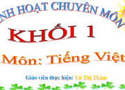 SINH HOẠT CHUYÊN MÔN KHỐI 1 SINH HOẠT CHUYÊN MÔN KHỐI 1